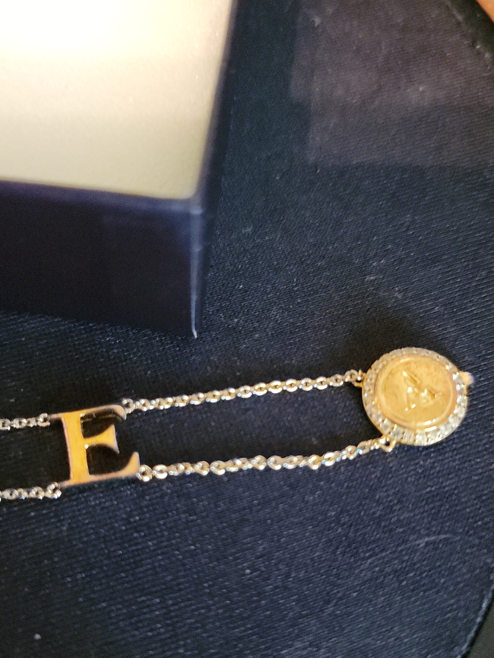 Petra Azar 925 Gold-Plated 'LOVE' Bracelet - Picture 5 of 10